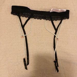 String of Pearls Garter Belt OS